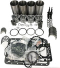 STD Overhaul Piston Rebuild Kit Compatible with Kubota V3800 Engine