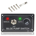 Bilge Alarm Pump Switch Part with LED Indicator DC12V Marine Boat Accessories