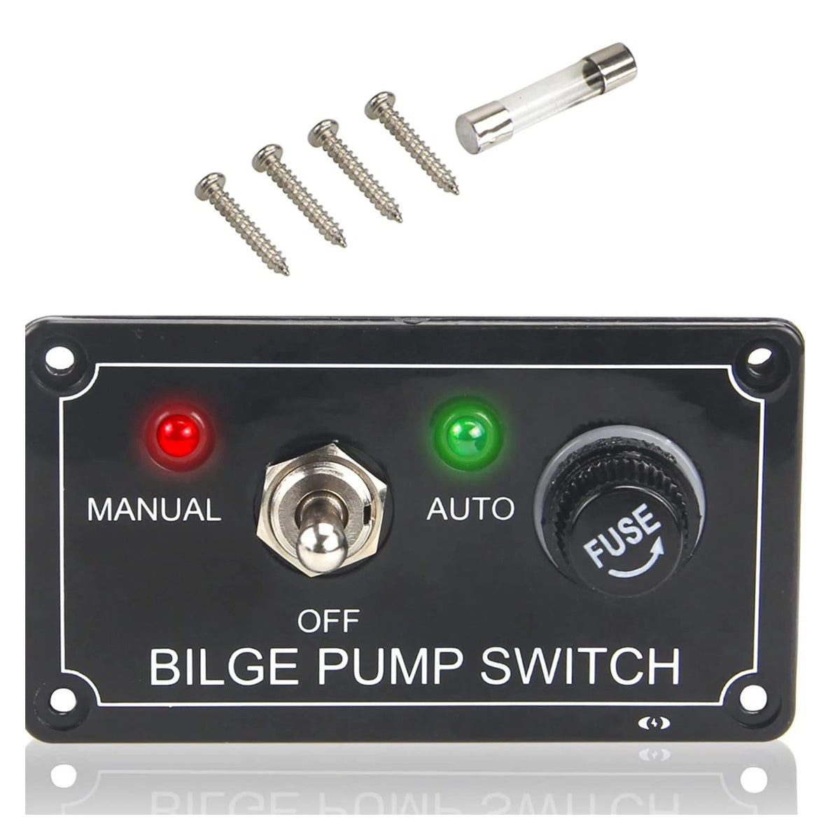 Bilge Alarm Pump Switch Part with LED Indicator DC12V Marine Boat Accessories