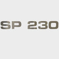 Hurricane Boat Raised Decal 162399-01 - SP 230 Silver Sticker