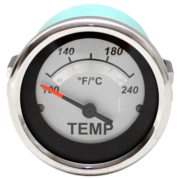 Veethree 69673F Boat Water Temperature Gauge - Silver White