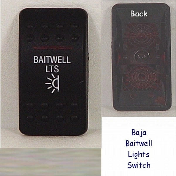 Boat Switch Cover Plate - Actuator Baja Baitwell Lights Textured