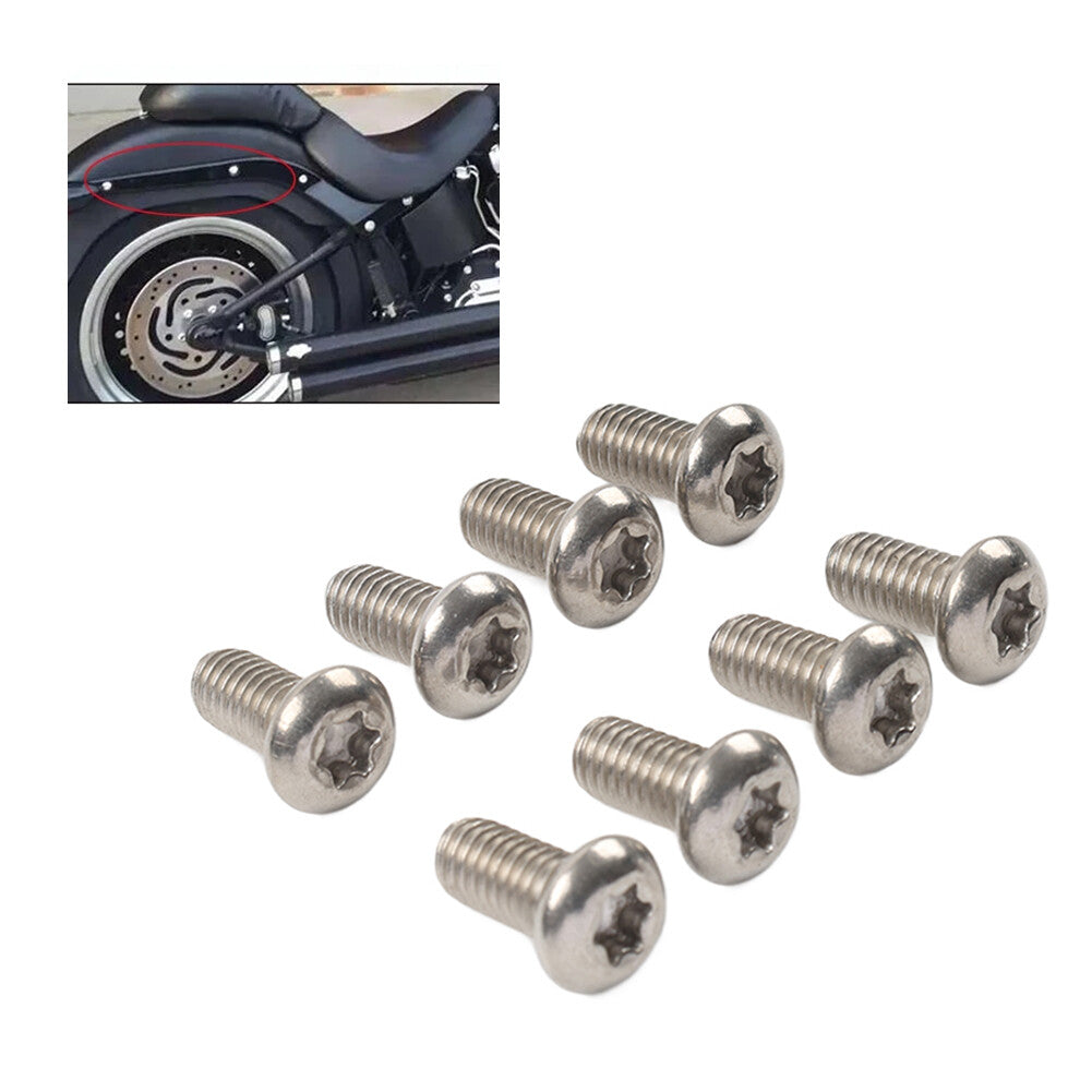 Rear Fender Mounting Bolt Screw 8PCS for Harley FLSTFI SOFTAIL Fat Boy 2000-17