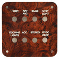 Hurricane Boat Blank Breaker Switch Panel - Fundeck 172 Woodgrain