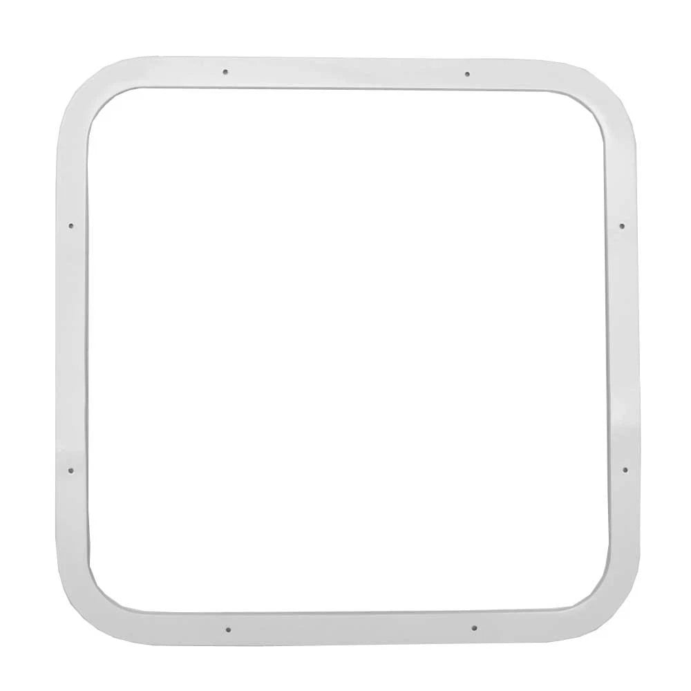 Boat Trim Ring - 18 7/8 X 18 7/8 Inch Off White Aluminum