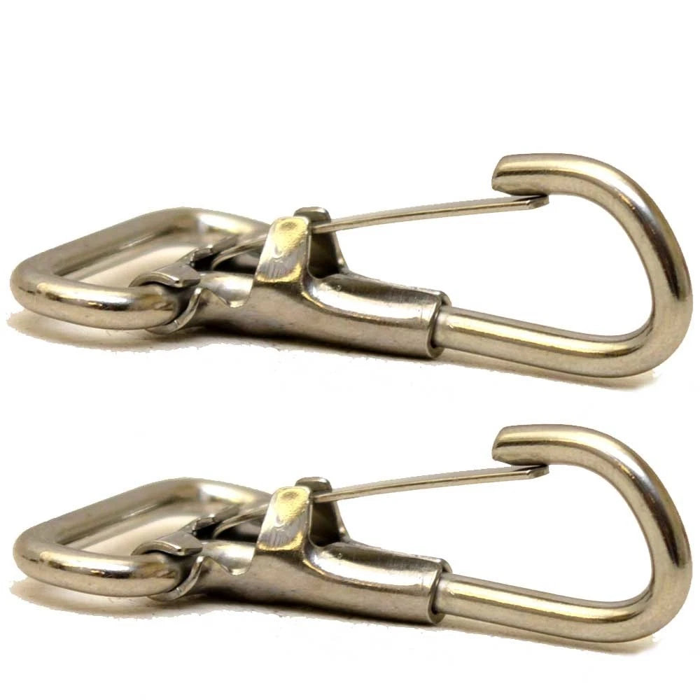 Carver Boat Bimini Top Snap Hooks - 1 Inch Stainless Steel (pair)