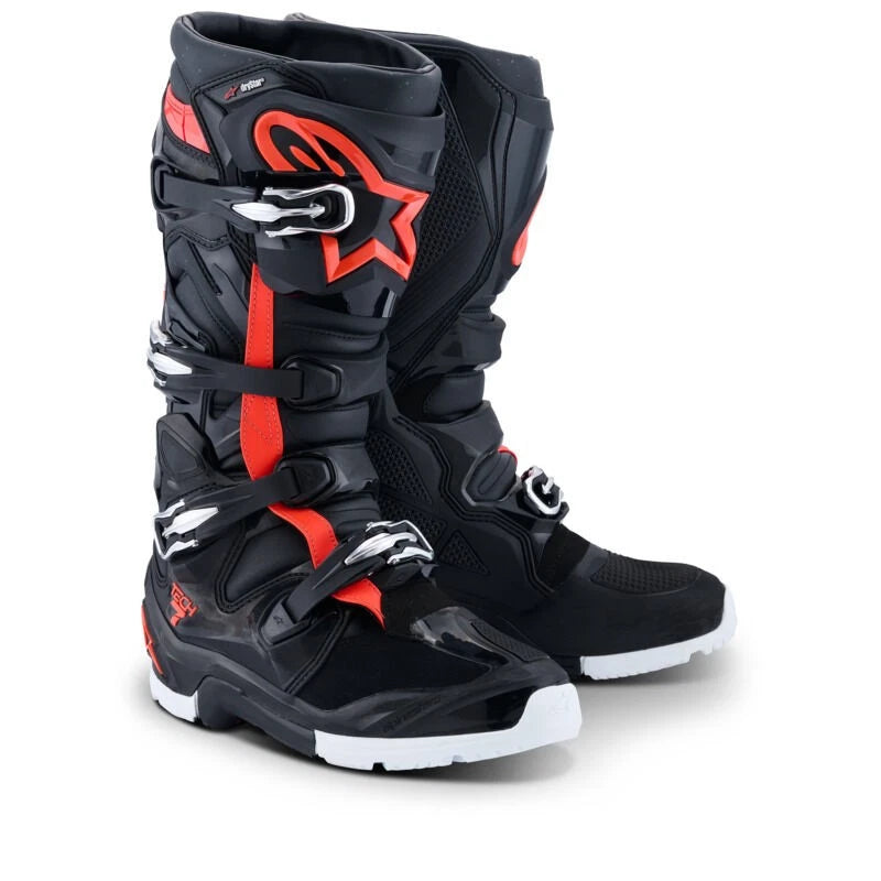 Alpinestars Boots TECH 7 Drystar Enduro Black Fluro Red White