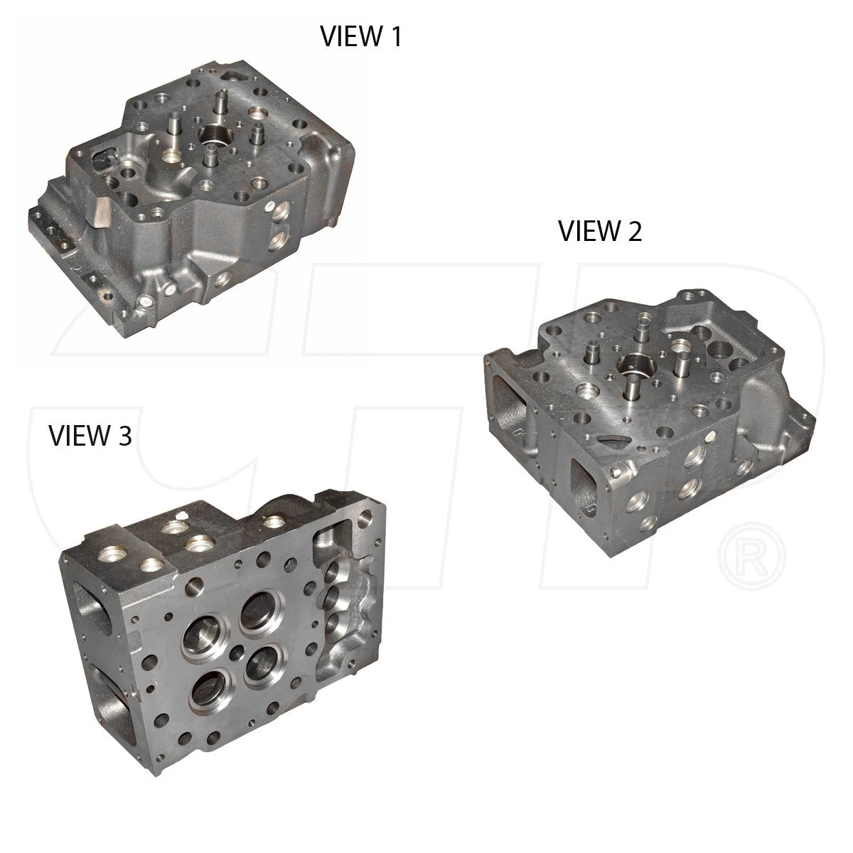 2425328 Cylinder Head Bare Fits Caterpillar Models