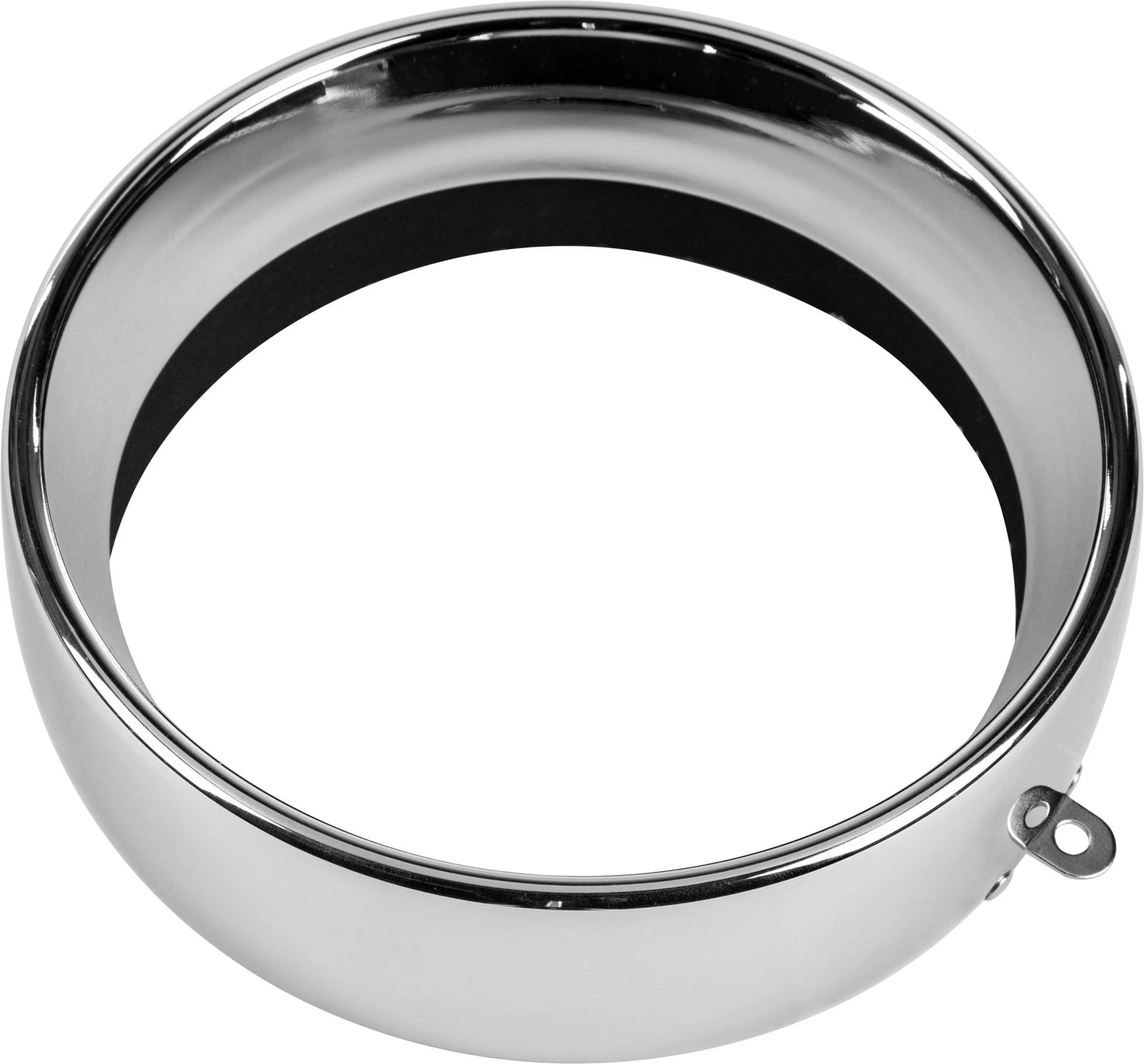 HardDrive Frenched Headlight Trim Ring Chrome 5 3/4 Tab Style – Fits Harley