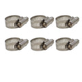 Ideal Boat Hose Clamps - Mastercraft 3/8-1 Inch SS (set of 6)