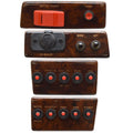 Godfrey Sanpan Pontoon Boat Switch Panel Kit - Woodgrain (set of 4)