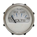 Faria Boat 20-32 Voltage Gauge VP9197A - 2 Inch Chesapeake White SS