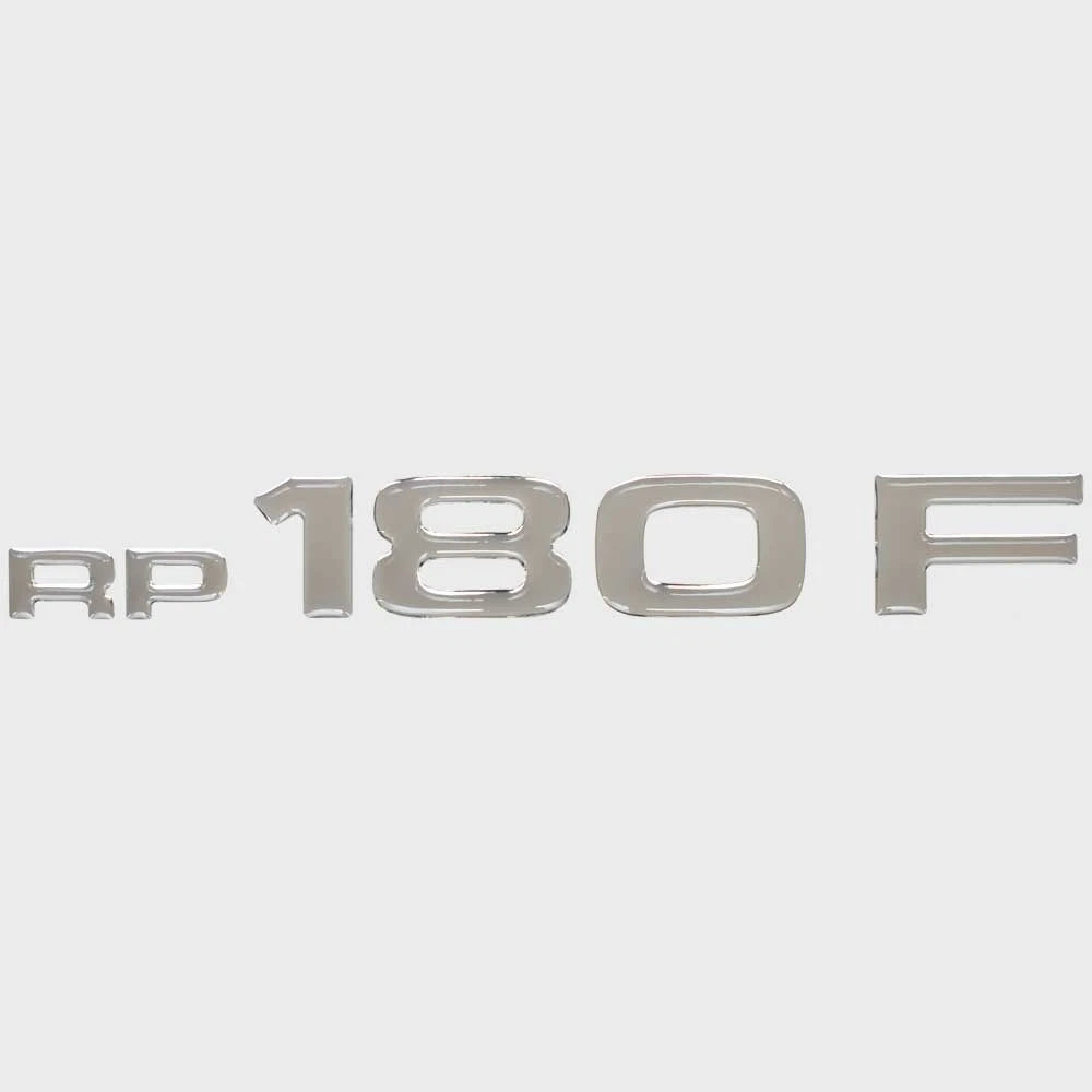 Tracker Boat Raised Emblem Decal 331852 - RP 180F Vinyl Silver Sticker