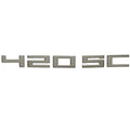 Marquis Boat Raised Decal 7400022 - 420 SC Silver Sticker