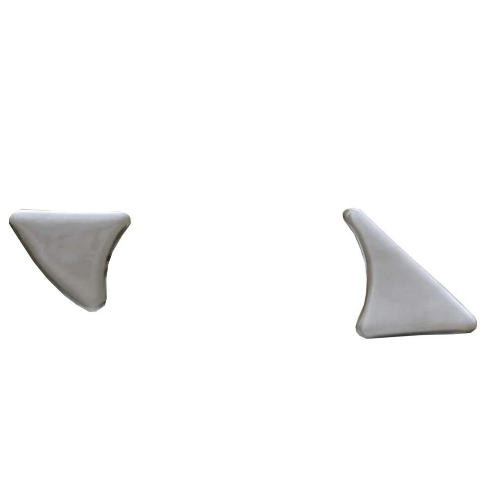 Hydra Sport Boat Tweeter Grill Decal U36146-01 - Left Silver 1 1/8 Inch