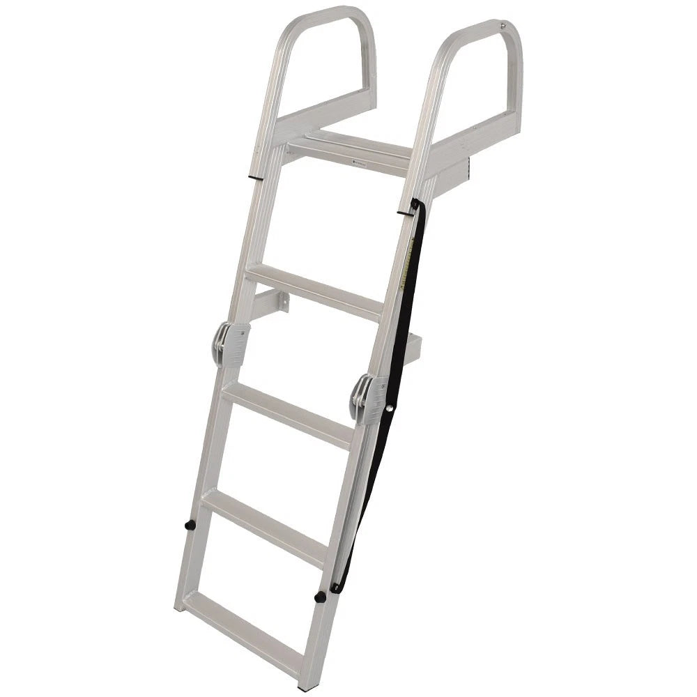 Whitecap Pontoon Boat Folding Ladder S-1865 - 4-Step 50 Inch