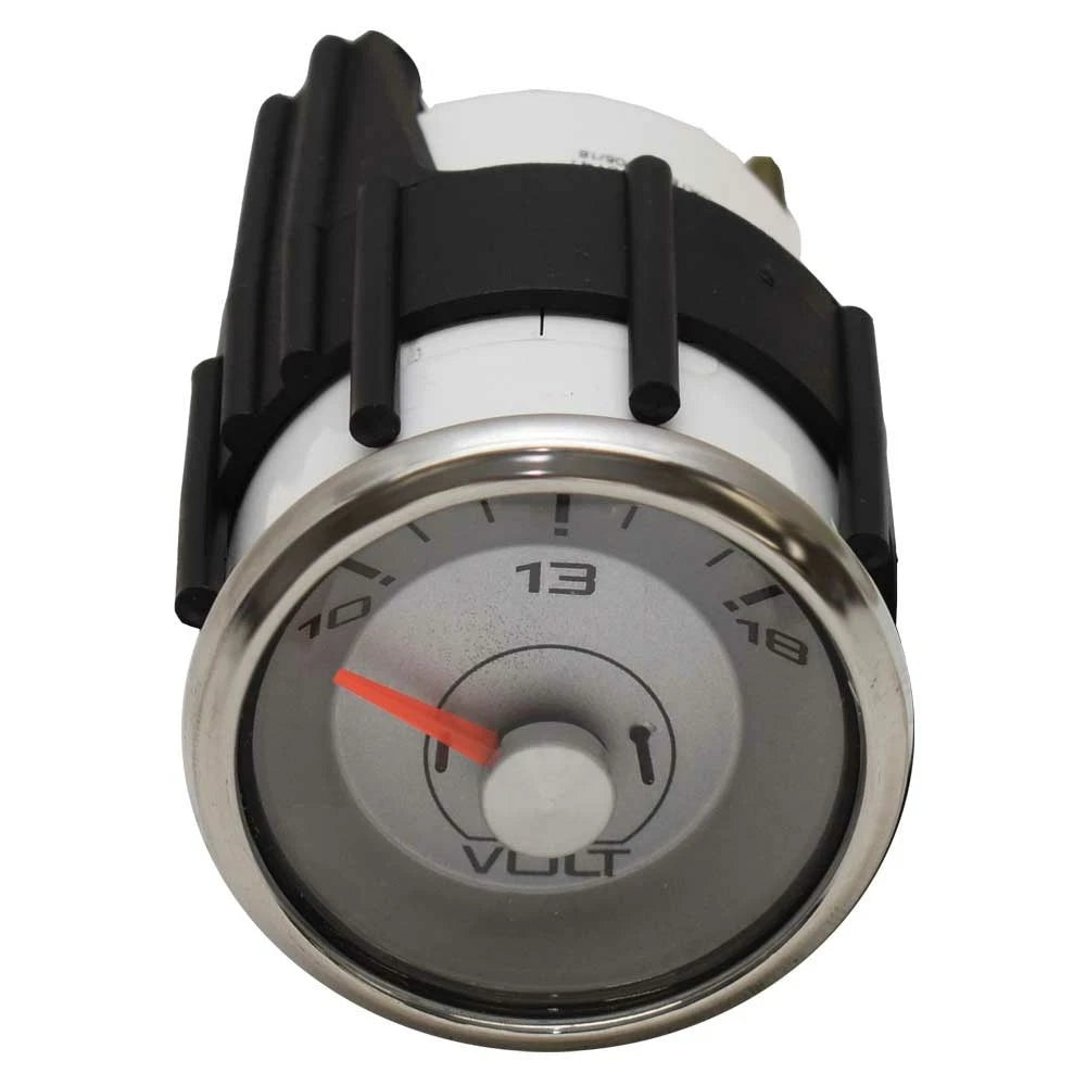 Faria Boat 10-18 Voltage Gauge VBC616A - 2 Inch Silver Contour SS
