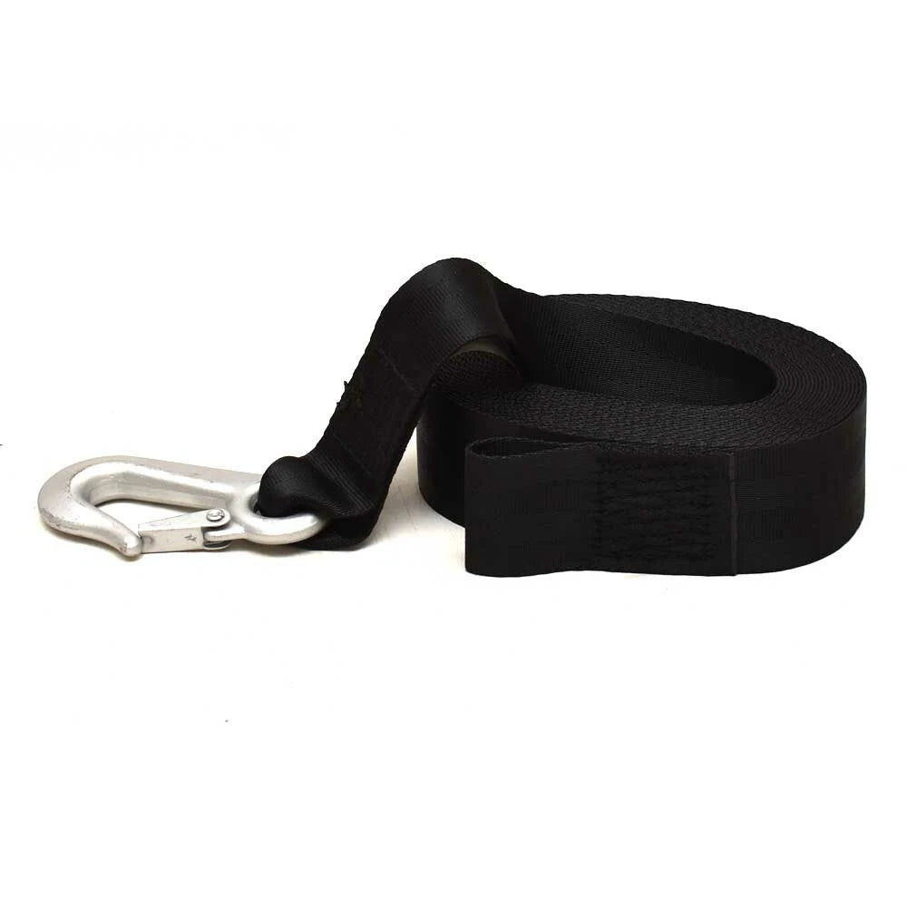 Fulton Boat Winch Strap 501206 - 2 Inch X 24 FT Black 2000 LBS
