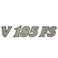 G3 Boat Emblem Decal Sticker - Angler V185 FS Black White