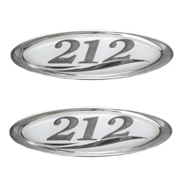 Bayliner Boat Raised Number Decal Stickers - 212 Gray (pair)
