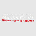 MasterCraft Boat Decal 758150 - X-Games Towboat White Red Sticker