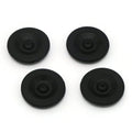 (4) Black Rubber Grease Plug Hub Dust Cap for RedLine Trailer Camper RV Axle