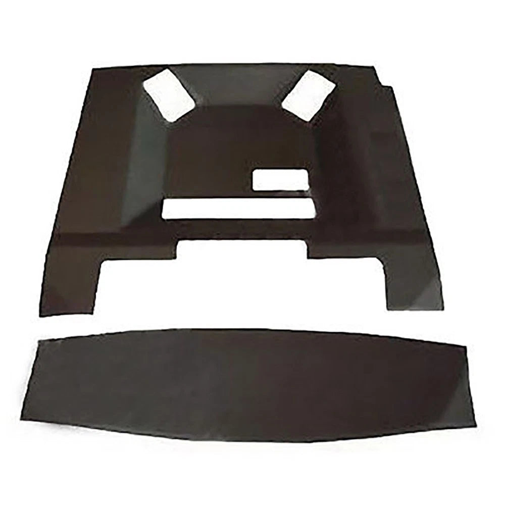 CR6620H Main Headliner, Black Tan Vinyl with Formed Plastic Fits John Deere