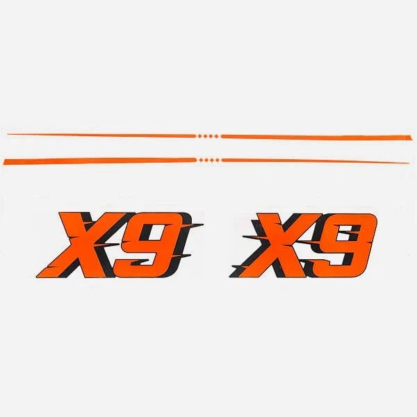 MasterCraft Boat Raised Decal Kit 7506017K - X9 Turn Buoy Orange (kit)