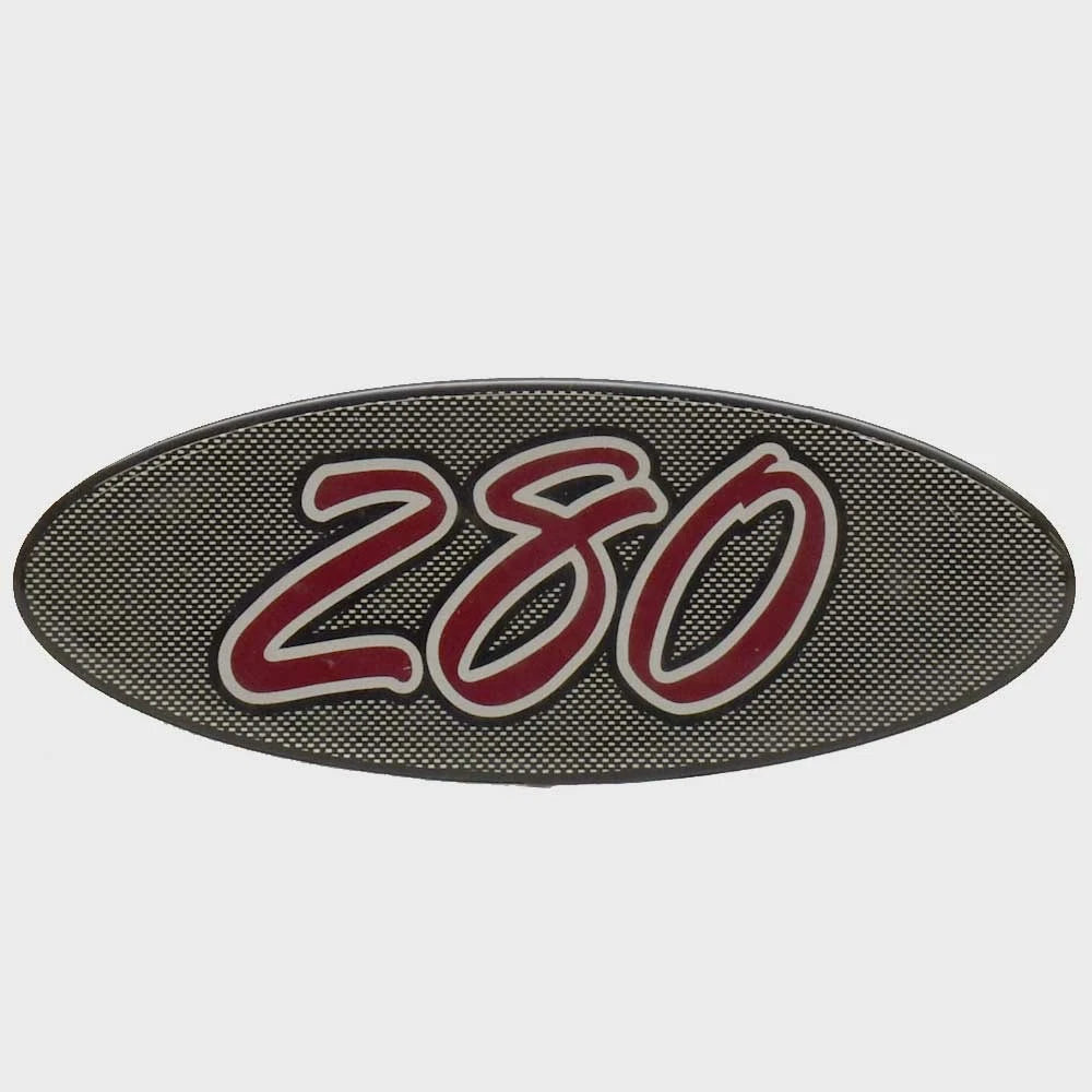 Chaparral Boat Raised Emblem Decal 14-00217 - 280 S Sticker Silver Red