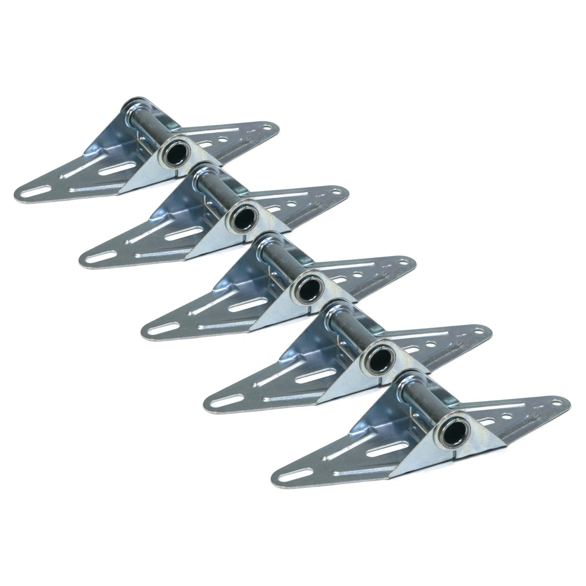 5-Pack - Garage Door #1 Hinges, 18 Gauge, Predrilled Assorted Hole Combination
