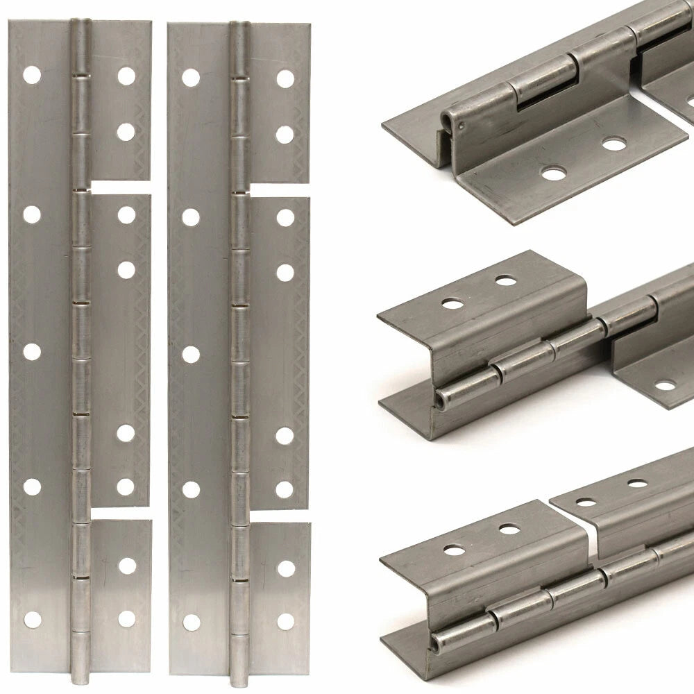 Tracker Boat Dual Offset Hinges - 2 5/8 X 12 Inch Aluminum (pair)
