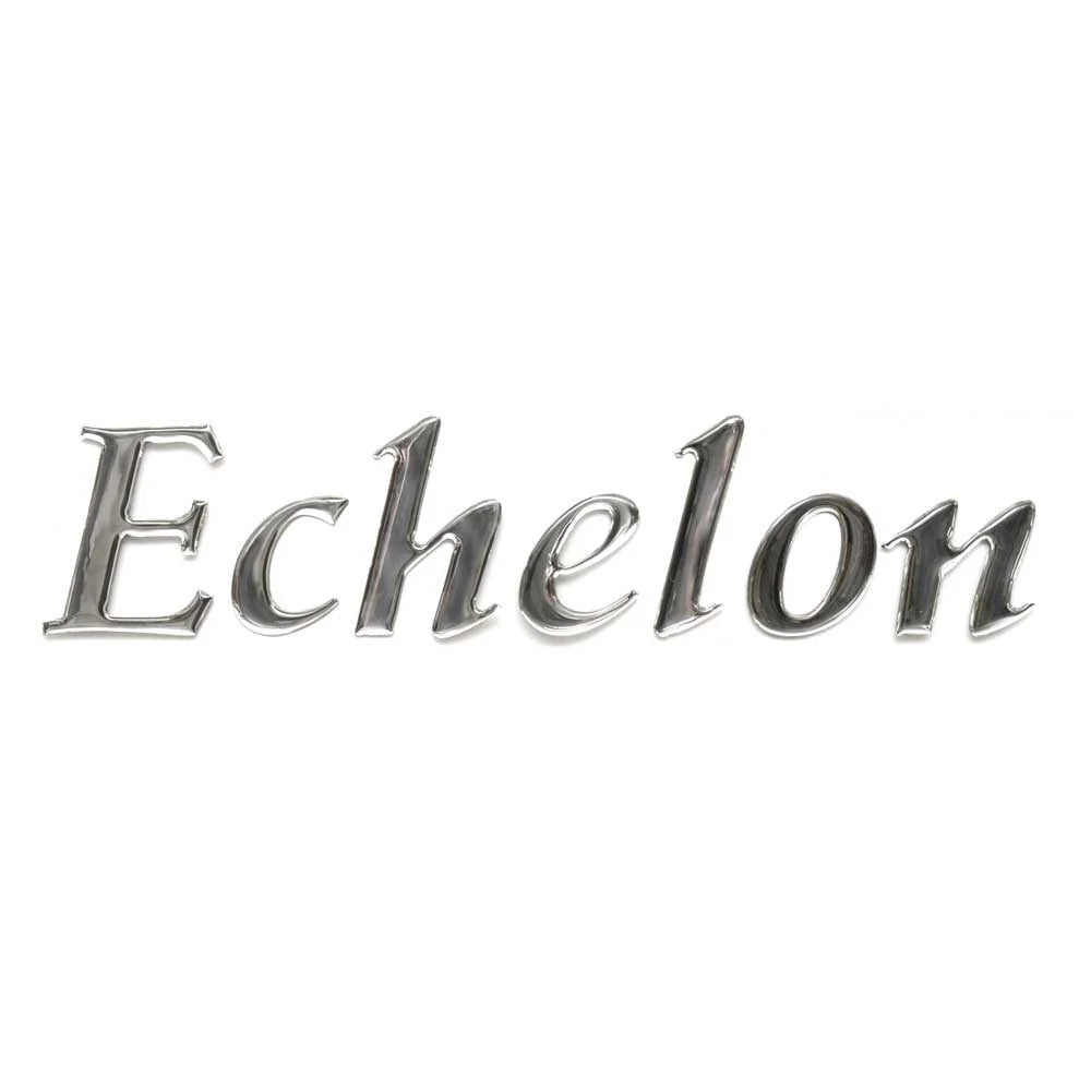 Palm Beach Pontoon Boat Raised Decal - Echelon Silver Sticker