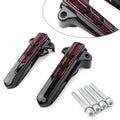 For Harley FLHT FLHX FLHR ElectraRoad Front Lower Fork Leg Cover Smoke Light LED