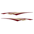 Rinker Boat Graphic Decal - Captiva 180 Red Gold Stickers (set of 2)