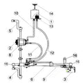 AHS2099 Universal Products Tractor Complete Center Tie Rod