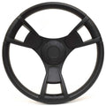 Gussi Marine Boat Steering Wheel 001994 - 13 1/2 Inch Black Plastic