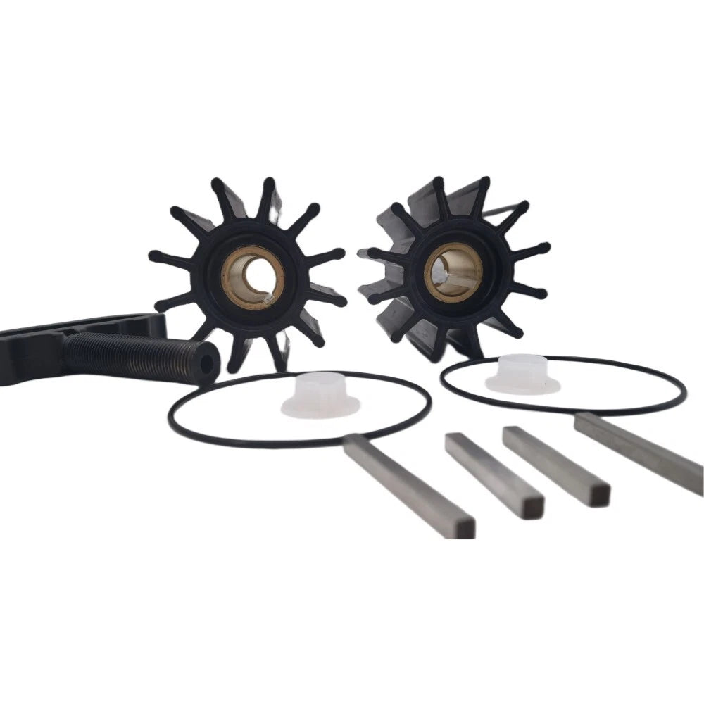 Pair of Impeller Kits Replaces Sherwood 17000K Cummins Caterpillar with Puller