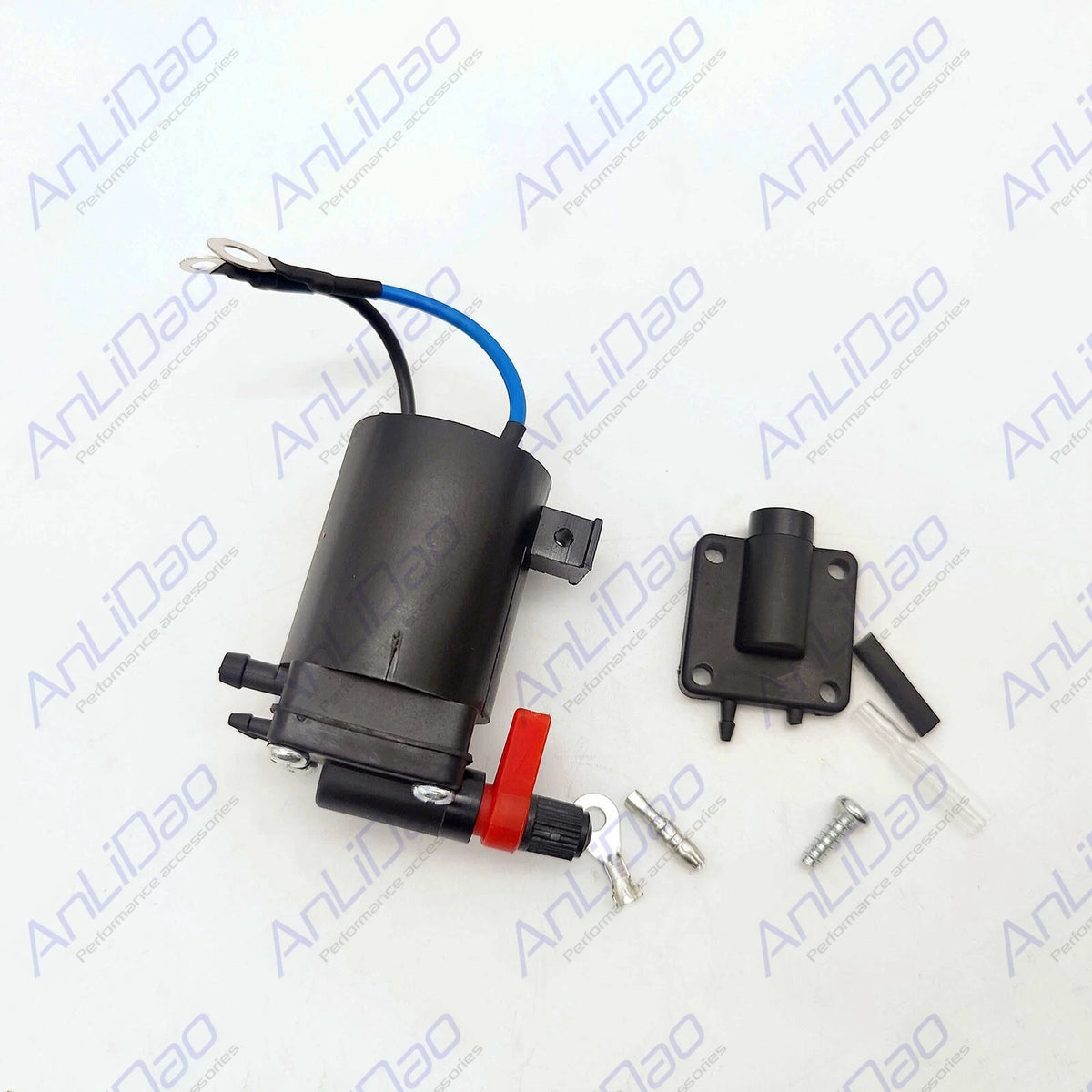 Omc Johnson Evinrude Fuel Primer Choke Solenoid One Nipple 473234 5828665