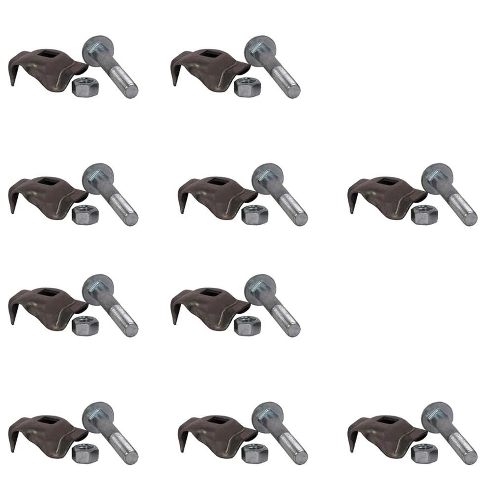 100 Pack Hay Rake Teeth Hold Down Clips Fits Holland 256 258 56 55 57 259