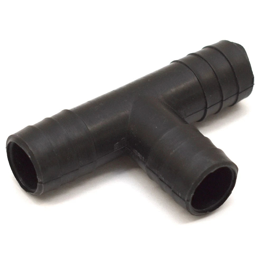 Boat Tee Fitting - 3/4 Inch Black Plastic