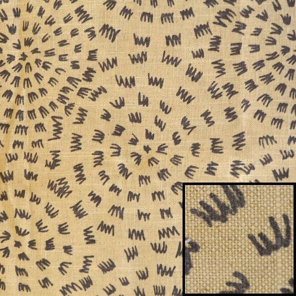 Boat Burlap Fabric - Crownline Motif Graphic 56" (yard)