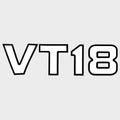Crestliner Boat Model Decal 2165414 - VT 18 White Sticker