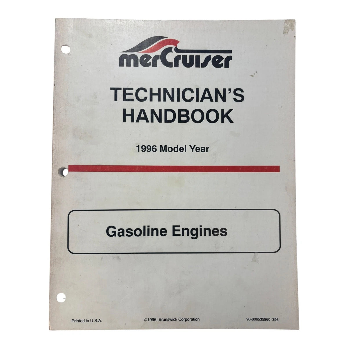 MerCruiser 90-806535960, Gasoline Engines Technicians Handbook (1996)