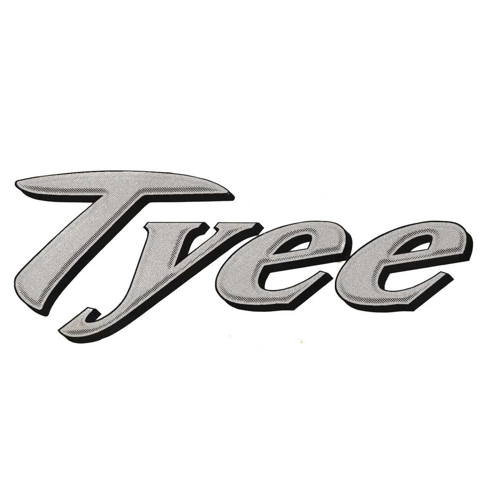 Lund Boat Model Decal 1986292 - Tyee Silver Black Sticker