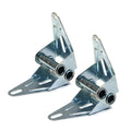 2-Pack - Garage Door #3 Hinges, 18 Gauge, Predrilled Assorted Hole Combination