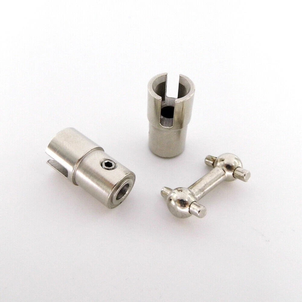 Stainless Steel Coupling Cardan 4 to 4mm for RC Boat Reliable Performance