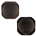 US Marine Boat Speaker Covers - 6 1/2 X 6 1/2 Inch Black Red (pair)