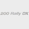 Crestliner Boat Raised Decal Sticker 2296326 - Emblem 200 Rally DX Silver