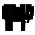 Cab Foam Floor Mat - Black Fits Massey Ferguson 2675 2705 2745 2775 2805