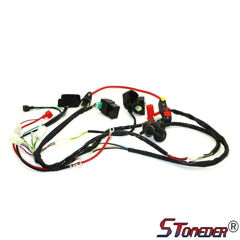 STONEDER Wiring Loom Harness Key Switch Ignition Kit for Zongshen 190cc Pit Bike